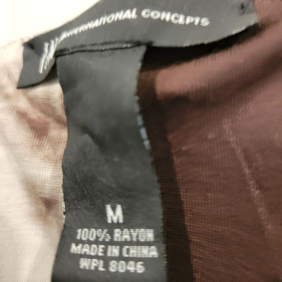 Stunning Modern Brown & White Floor Length Dress wedding Prom Occasion FUN - Picture 2 of 10